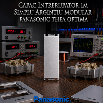 Capac Intrerupator 1M Simplu Argintiu Modular Panasonic Thea Optima