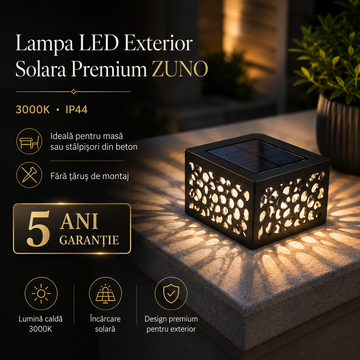 Lampa LED Exterior Solara Premium ZUNO
