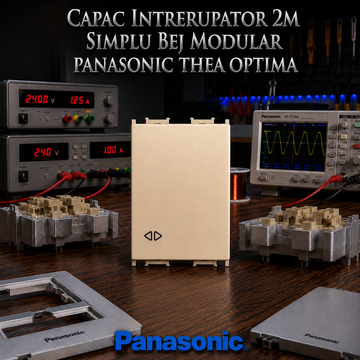 Capac Intrerupator 2M Cap Cruce Bej Modular Panasonic Thea Optima
