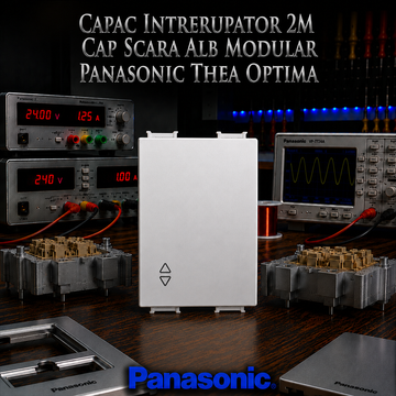 Capac Intrerupator 2M Cap Scara Alb Modular Panasonic Thea Optima