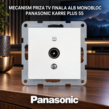Mecanism Priza TV Finala Alb Monobloc Panasonic Karre Plus 55