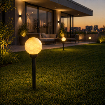 Stalp LED Gradina Solar MoonLight cu efect miscare 50cm Premium