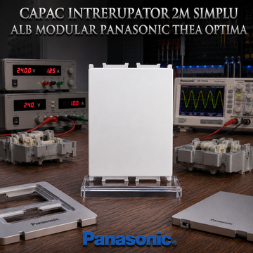 Capac Intrerupator 2M Simplu Alb Modular Panasonic Thea Optima