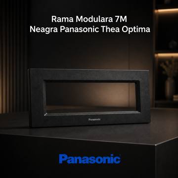 Rama Modulara 7M Neagra Panasonic Thea Optima