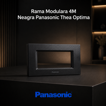 Rama Modulara 4M Neagra Panasonic Thea Optima