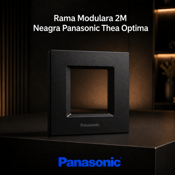 Rama Modulara 2M Neagra Panasonic Thea Optima