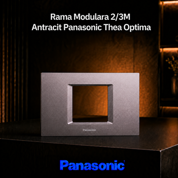 Rama Modulara 2/3M Antracit Panasonic Thea Optima