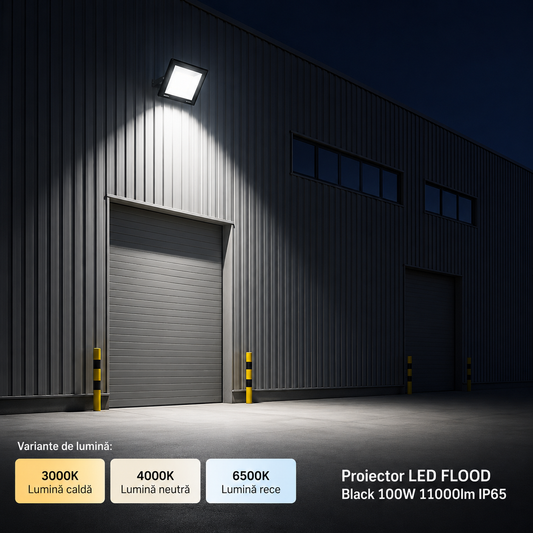 Proiector LED FLOOD Black 100W 11000lm IP65