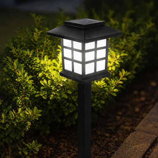 Set 2 Stalpi LED Gradina Solar PAST 30cm, IP44, 6500K