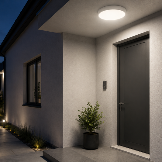 Plafoniera LED Dimabila 20W 2000lm 28cm 5-CCT IP54 cu Senzor