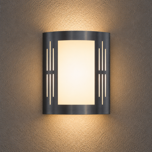 Aplica Exterior CITY Silver & White Eglo