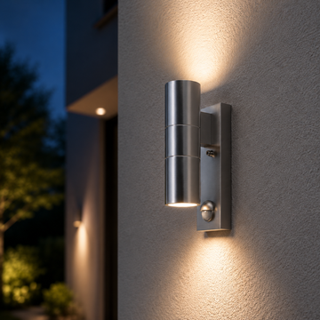 Aplica Exterior RIGA 5 Silver cu Senzor Resigilat R2 21.5CM