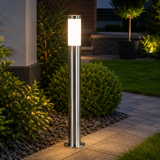 Stalp Ornamental De Gradina HELSINKI Silver 1xE27 Eglo