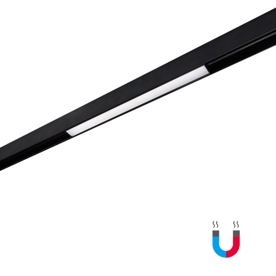 Spot Led 20W 60Cm Magnetic Smart Cct Negru Liniar Mat Telecomanda Track Light