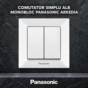 Comutator Simplu Alb Monobloc Panasonic Arkedia