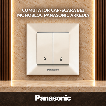 Comutator Cap-Scara Bej Monobloc Panasonic Arkedia