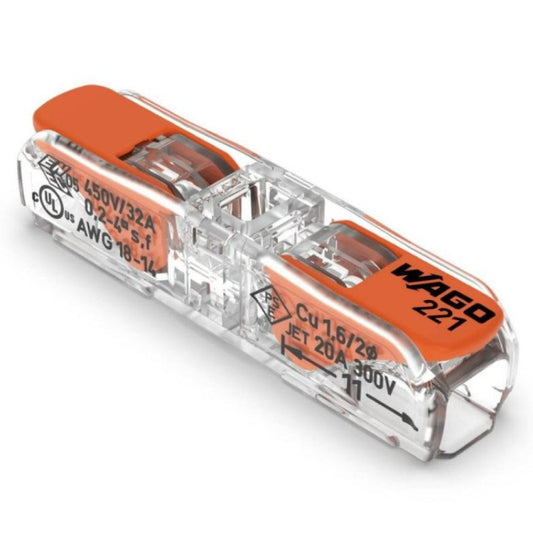 Conector De Imbinare In Linie Wago Slim 2 Poli 0.5-4 mm 32A