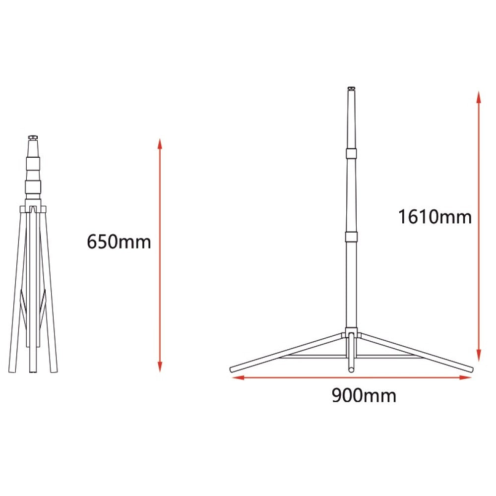 Stativ Proiector Led 1.6 Metri Reglabil Simplu Flood Light Holder