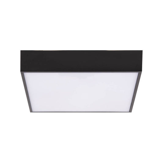 Plafoniera LED RUUT Black 24W, 30cm, 4000K, 2280lm, IP54 cu Senzor