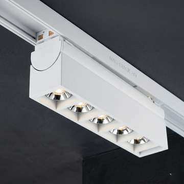 Spot LED Pentru Sina TPLUS 6 Lens 6.6W CCT Alb