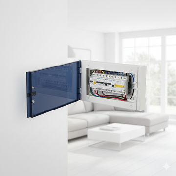 Capac Fumuriu Pentru Cutie De Distributie Modulara 1 Rand 16 Module