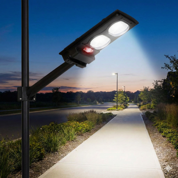 Lampa LED 200W Solara Senzor Crepuscular si brat inclus - S02D