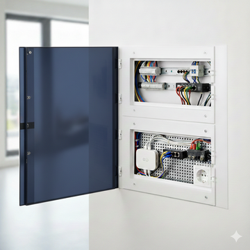 Capac Fumuriu Pentru Cutie De Multimedia 2 Randuri 32 Module
