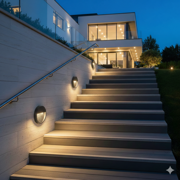 Spot LED Exterior Treapta Aplicat 6W IP65 Rotund