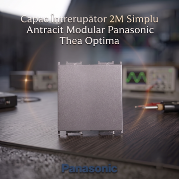 Capac Intrerupator 2M Simplu Antracit Modular Panasonic Thea Optima