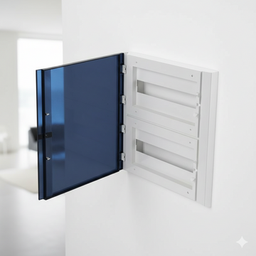 Capac Fumuriu Pentru Cutie De Distributie Modulara 2 Randuri 32 Module