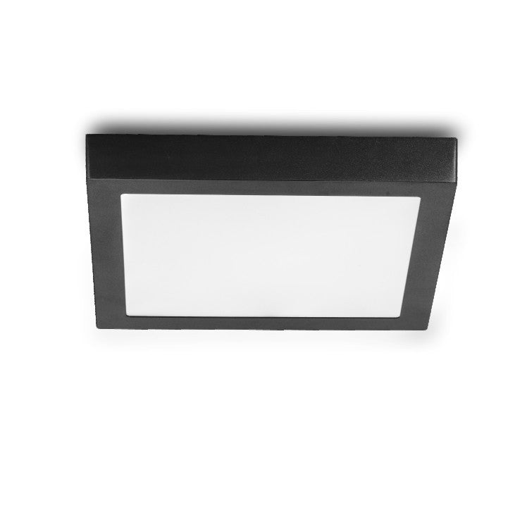 Spot Led 12W Patrat Negru / 160X160Mm Aplicat Led Ceiling Light