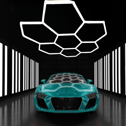 HoneyComb LED 7 Hexagoane Luminoase 240W 244 X 235 CM