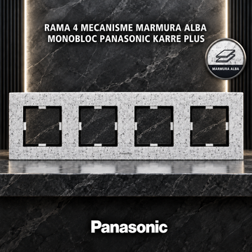 Rama 4 Mecanisme Marmura Alba Monobloc Panasonic Karre Plus