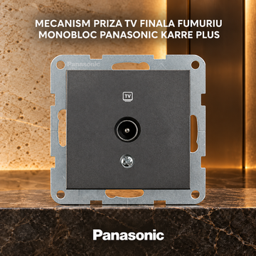 Mecanism Priza TV Finala Fumuriu Monobloc Panasonic Karre Plus