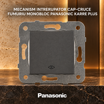 Mecanism Intrerupator Cap-Cruce Fumuriu Monobloc Panasonic Karre Plus