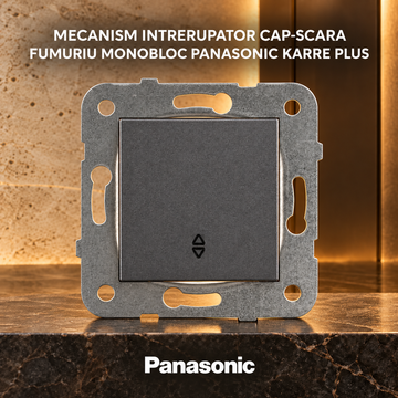 Mecanism Intrerupator Cap-Scara Fumuriu Monobloc Panasonic Karre Plus