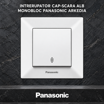 Intrerupator Cap-Scara Alb Monobloc Panasonic Arkedia