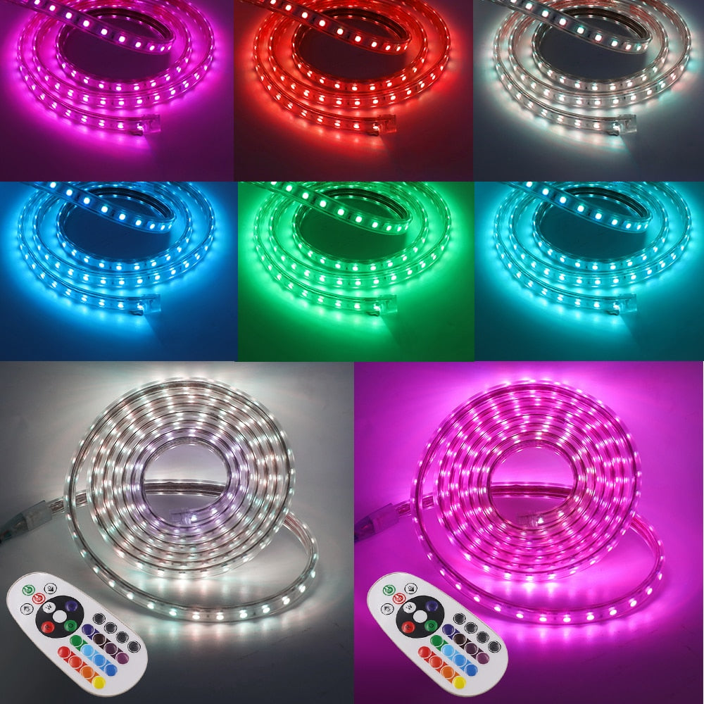 Rola Banda Led 5050 2 Randuri Rgb 220V -100M Strips