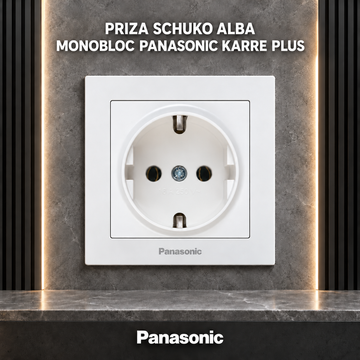 Priza Schuko Alba Monobloc Panasonic Karre Plus