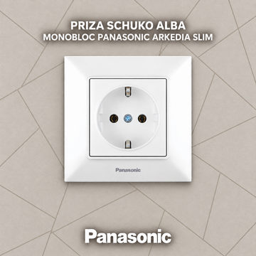 Priza Schuko Alba Monobloc Panasonic Arkedia Slim