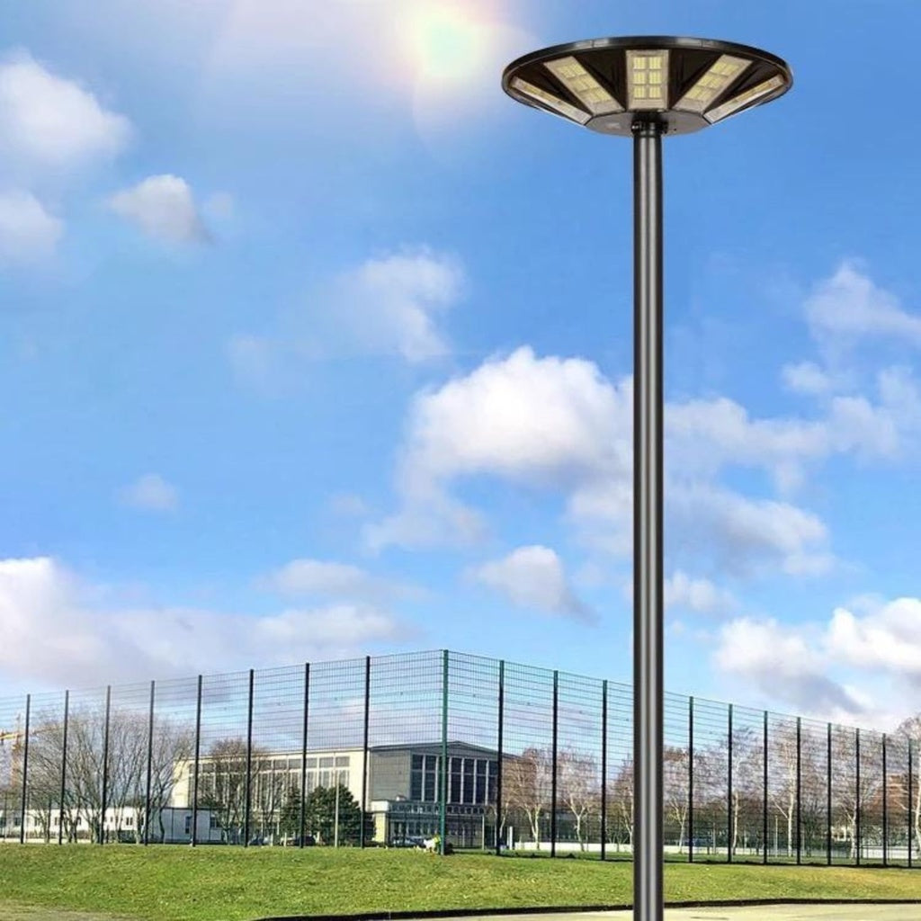 Stalp 2 Metri Echipat Cu Lampa Led 400W Incarcare Solara Si Telecomanda Solar Lamp