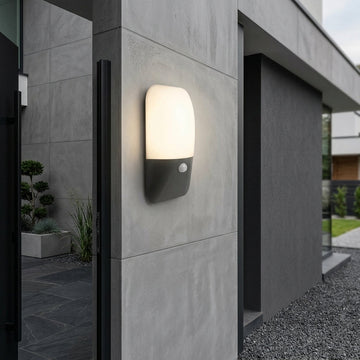 Aplica LED Exterior Senzor BELIVO 10W Neagra
