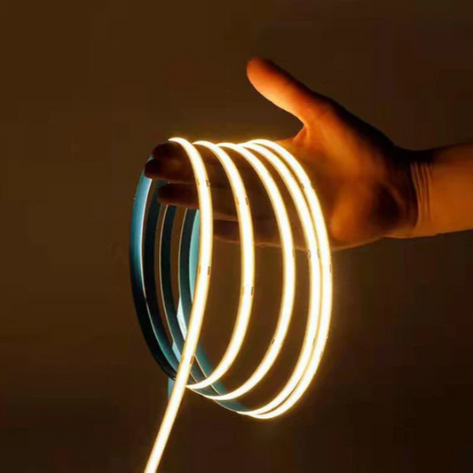 Banda LED 24V CCT COB 10 metri cu 3 Tipuri de Lumina 3 FUNCTII / IP21 INTERIOR / 10 METRI LED Strips