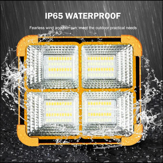 Proiector LED 100W Portabil, Panou Solar, USB, 4 Functii