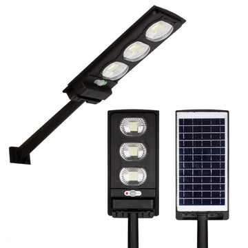 Lampa LED 300W Solara Senzor Crepuscular si brat inclus - S02D