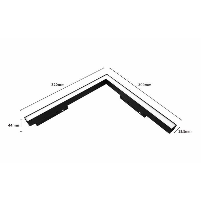 Spot LED 90 Grade 24W 62cm Magnetic CCT Negru Mat MAGNETIC CCT / SPOT MAGNETIC CCT / 24W TRACK LIGHT