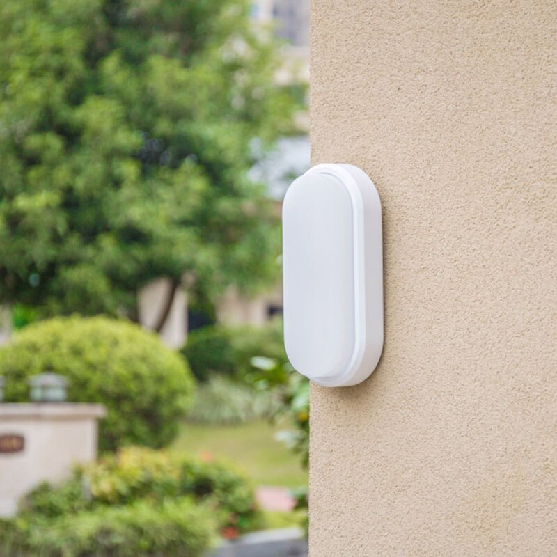 Aplica Led 18W Ovala Bat Alba Exterior Wall Light Fixtures