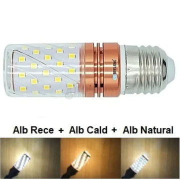 Bec Led E27 16W Corn / 3 Functii Lumina Echivalent 120W Bulb