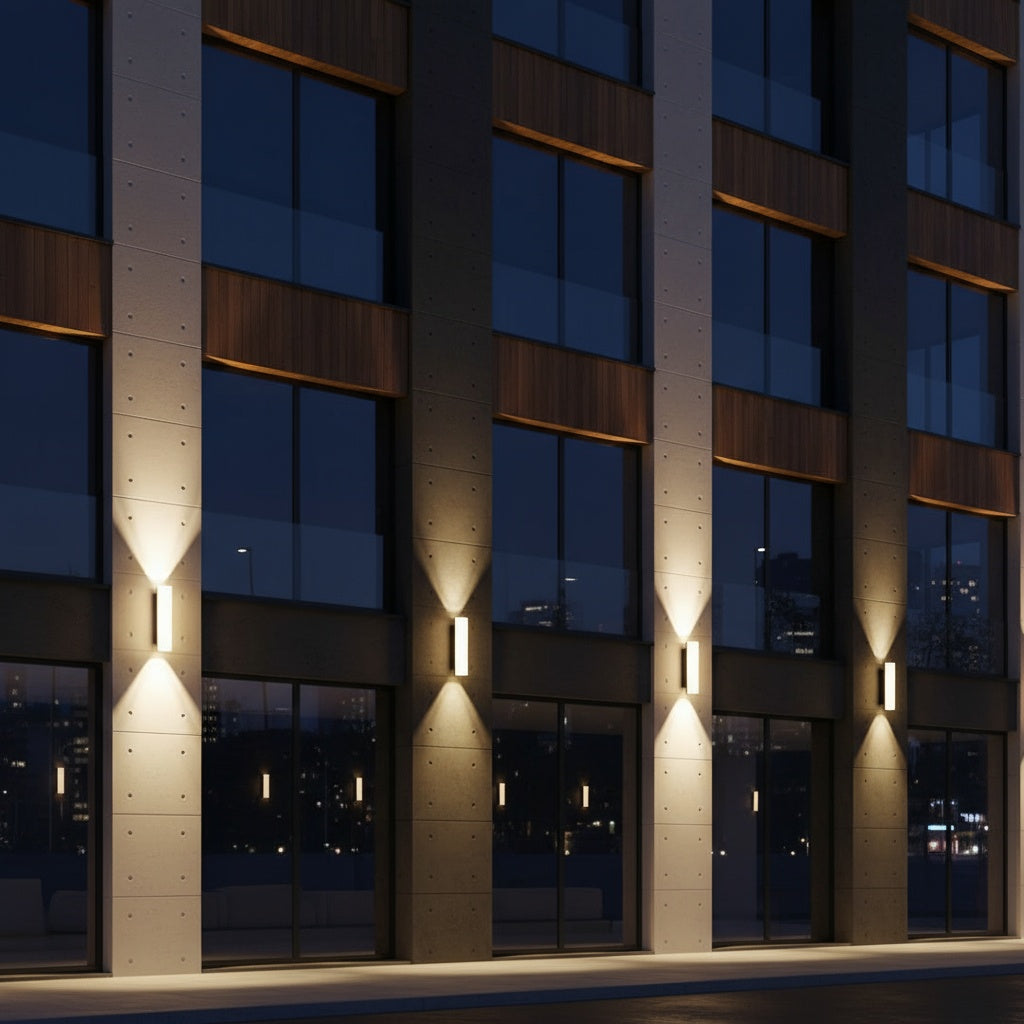 Aplice LED Solla 10W Exterior IP65 Neagra NEAGRA / APLICA PERETE / ALB CALD Wall Light Fixtures