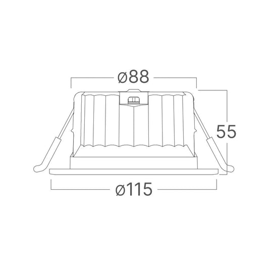 Spot LED 14W Incastrabil CCT cu 3 Lumini Rotund Alb pentru Exterior IP54